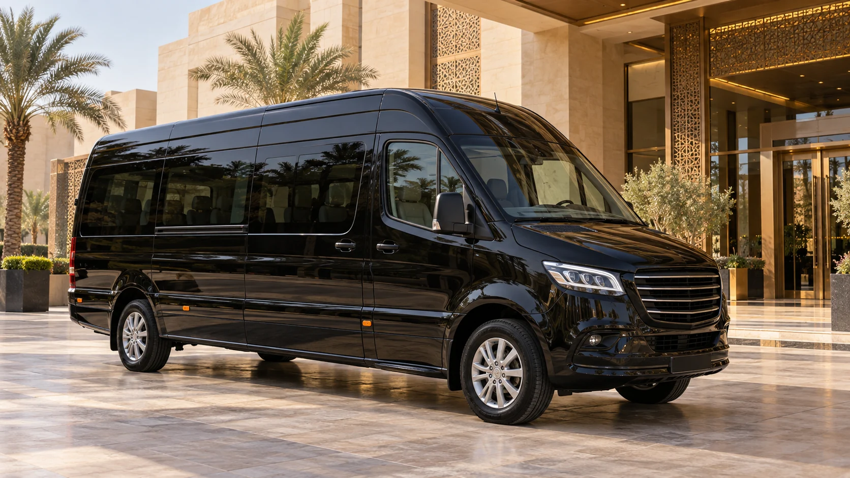 Group transport vehicle illustration